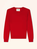 BARUUN Pullover V-Ausschnitt Rot