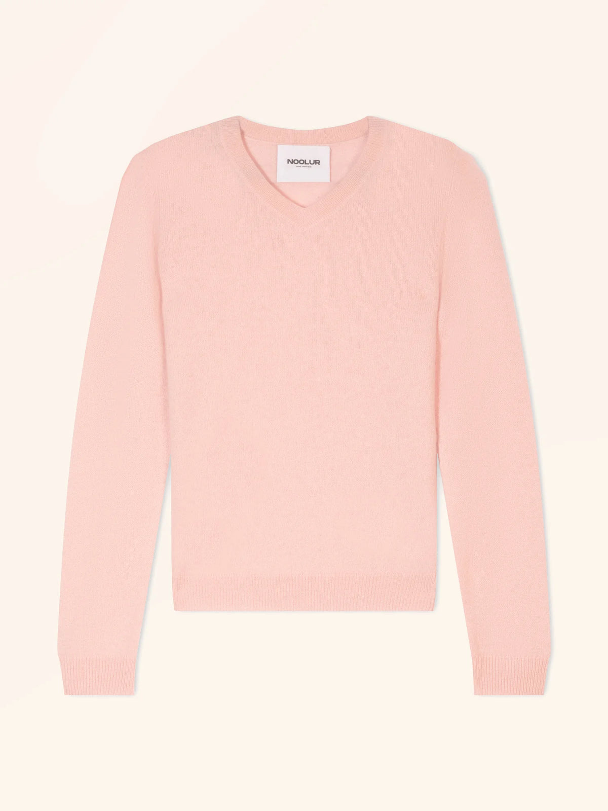 BARUUN Pullover V-Ausschnitt Ballettrosa
