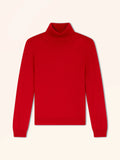 ULIASTAI Pullover Rollkragen Rot