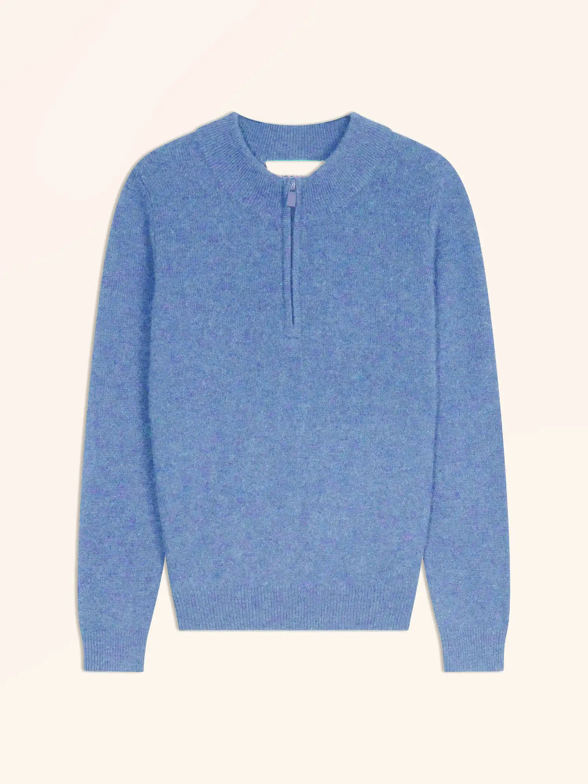 BULGAN Pullover Truckerkragen Himmelblau