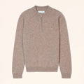 BULGAN Pull Camionneur Taupe Clair Chiné