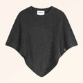 ULAANGOM Poncho Carbone Chiné