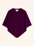 ULAANGOM Poncho Pflaumenblau