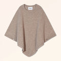 ULAANGOM Poncho Taupe Clair Chiné