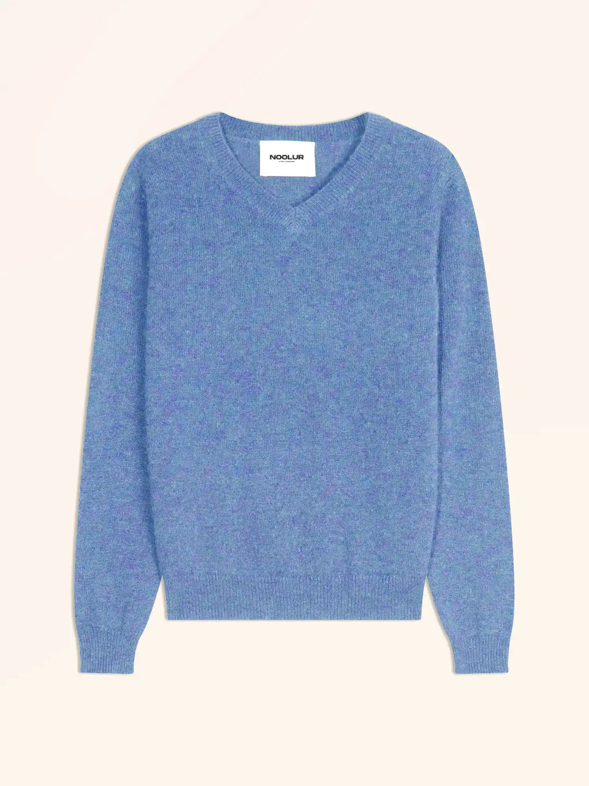 BARUUN Pullover V-Ausschnitt Himmelblau
