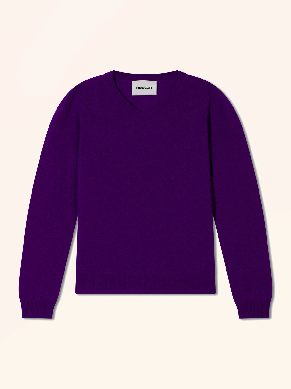 BARUUN Pullover V-Ausschnitt Veilchenblau