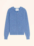 SELENGE Gilet Zippé Capuche Ciel