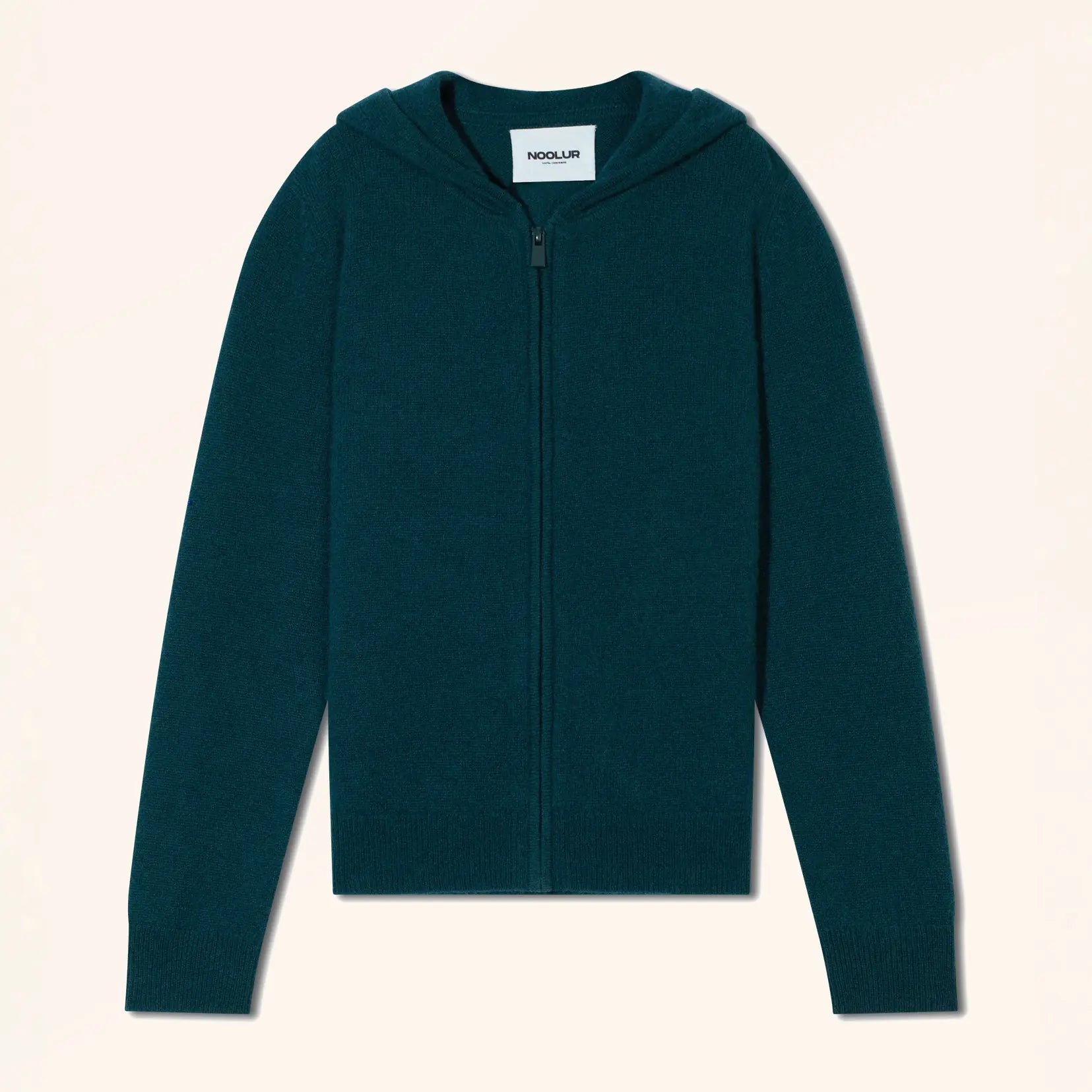 SELENGE Gilet Zippé Capuche Vert Canard
