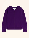 SELENGE Gilet Zippé Capuche Violette