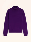 ULIASTAI Pullover Rollkragen Veilchenblau