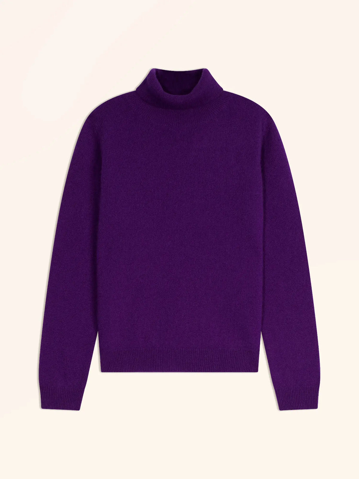 ULIASTAI Pullover Rollkragen Veilchenblau