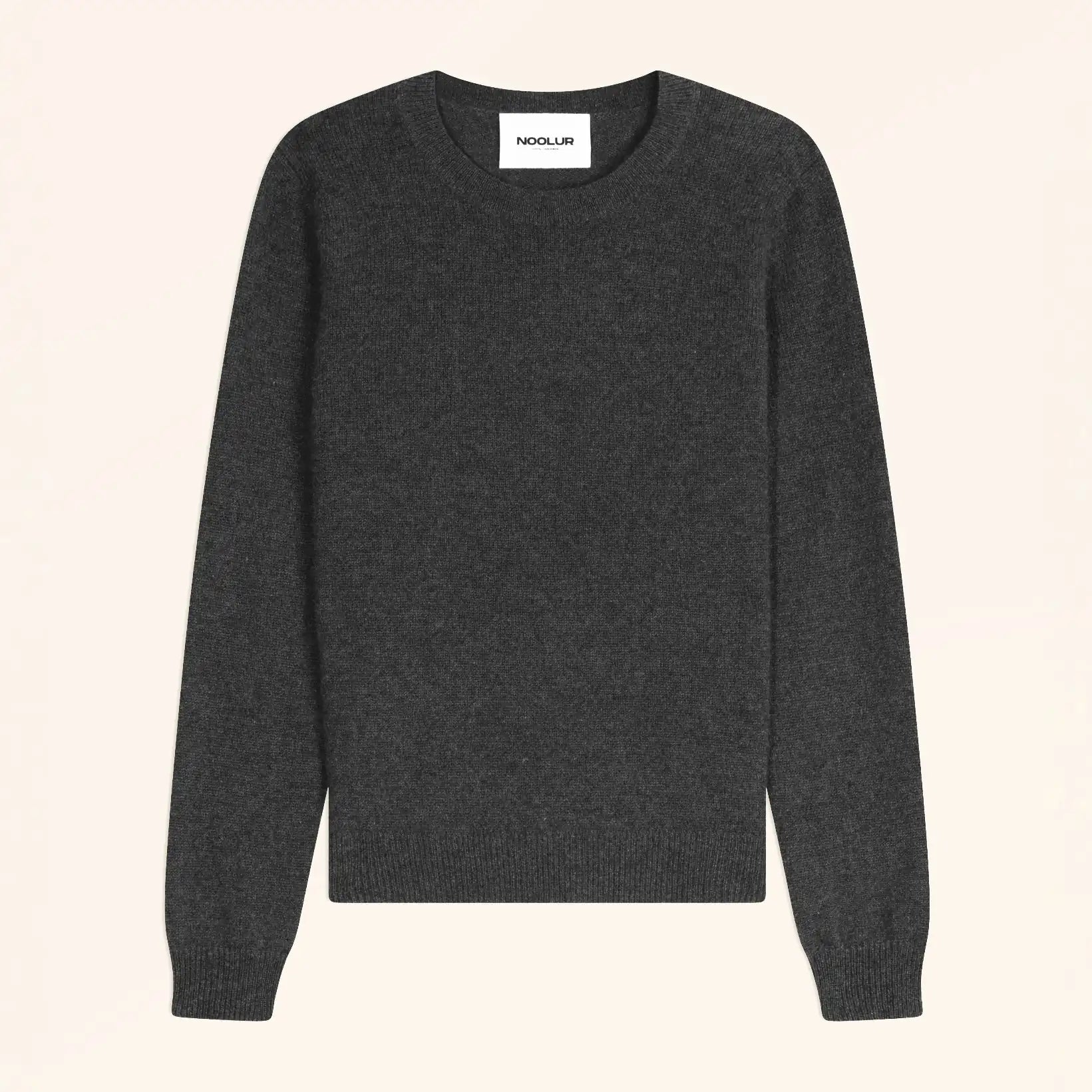 ERDENET Pull Col Rond Carbone Chiné