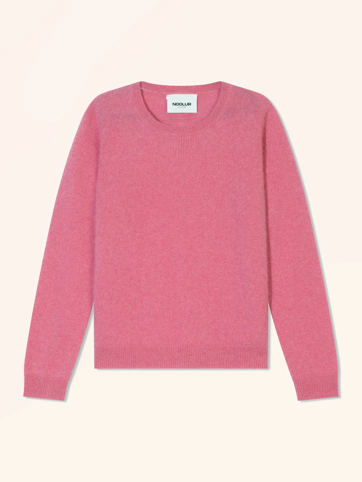 BAYAN Pullover Rundhalsausschnitt Erdbeerrot