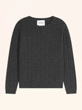 OKTAI Pull Col Rond Carbone Chiné