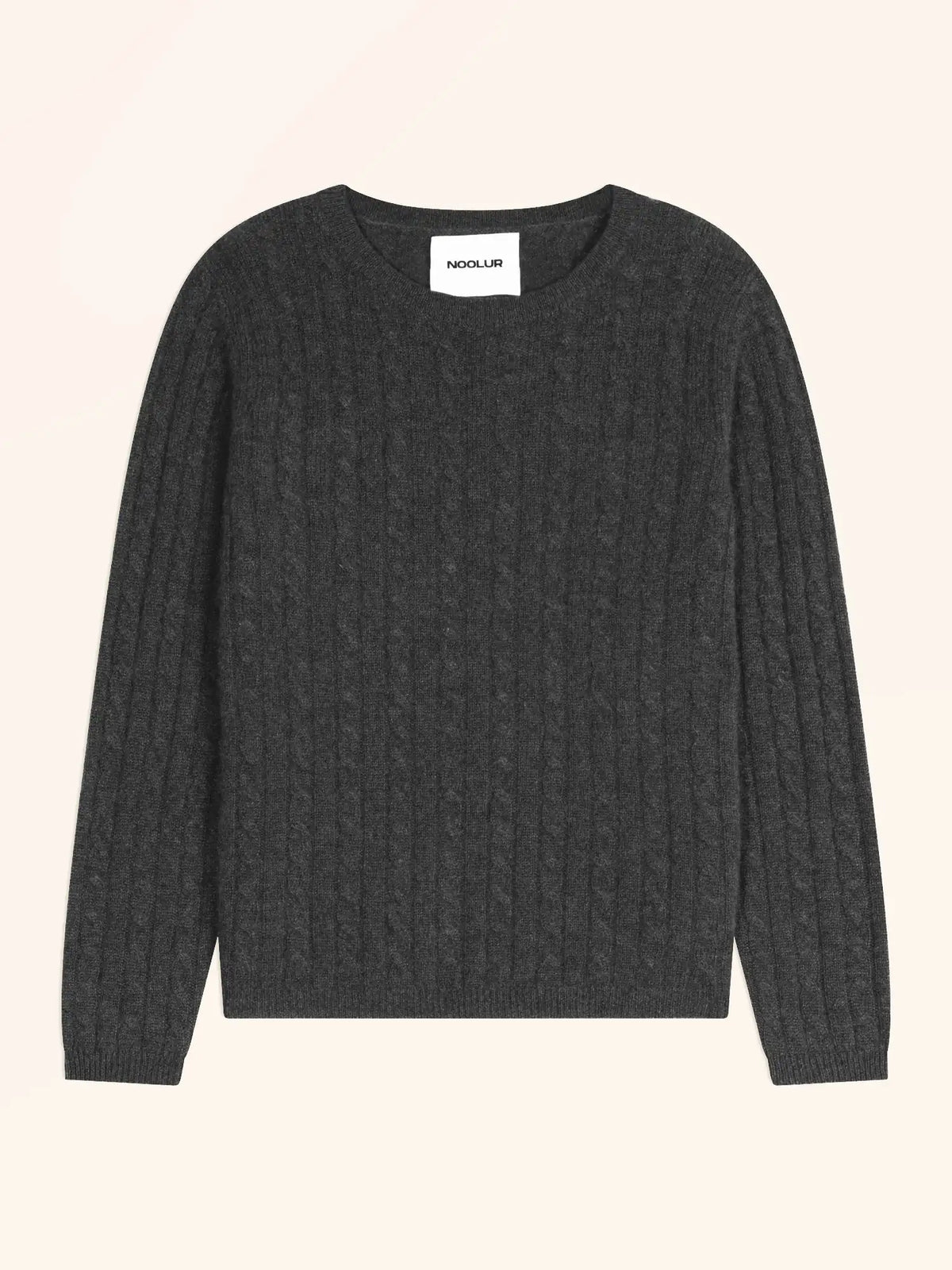 OKTAI Pullover Rundhalsausschnitt Carbon meliert