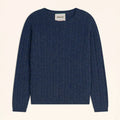 OKTAI Pull Col Rond Océan Chiné