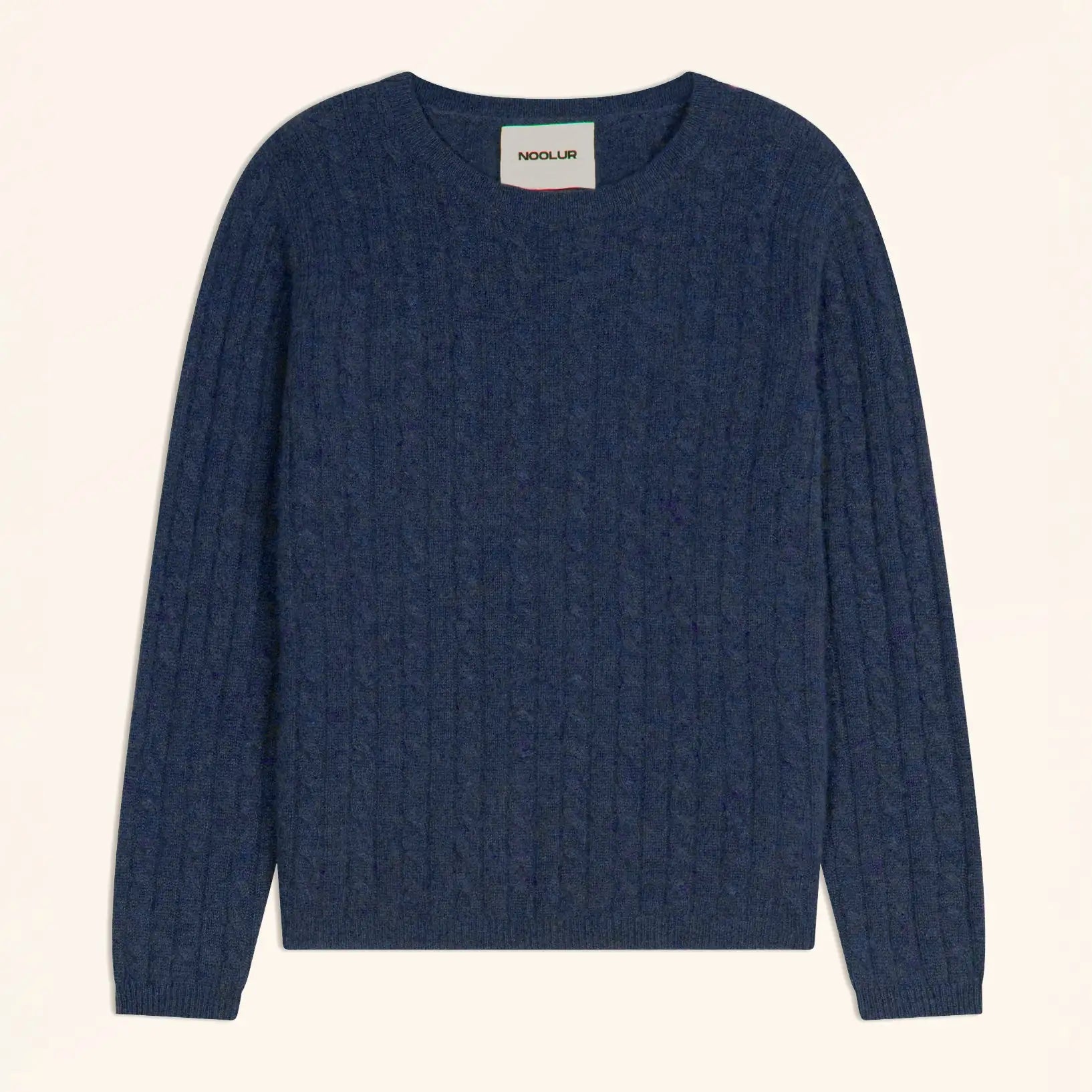 OKTAI Pull Col Rond Océan Chiné