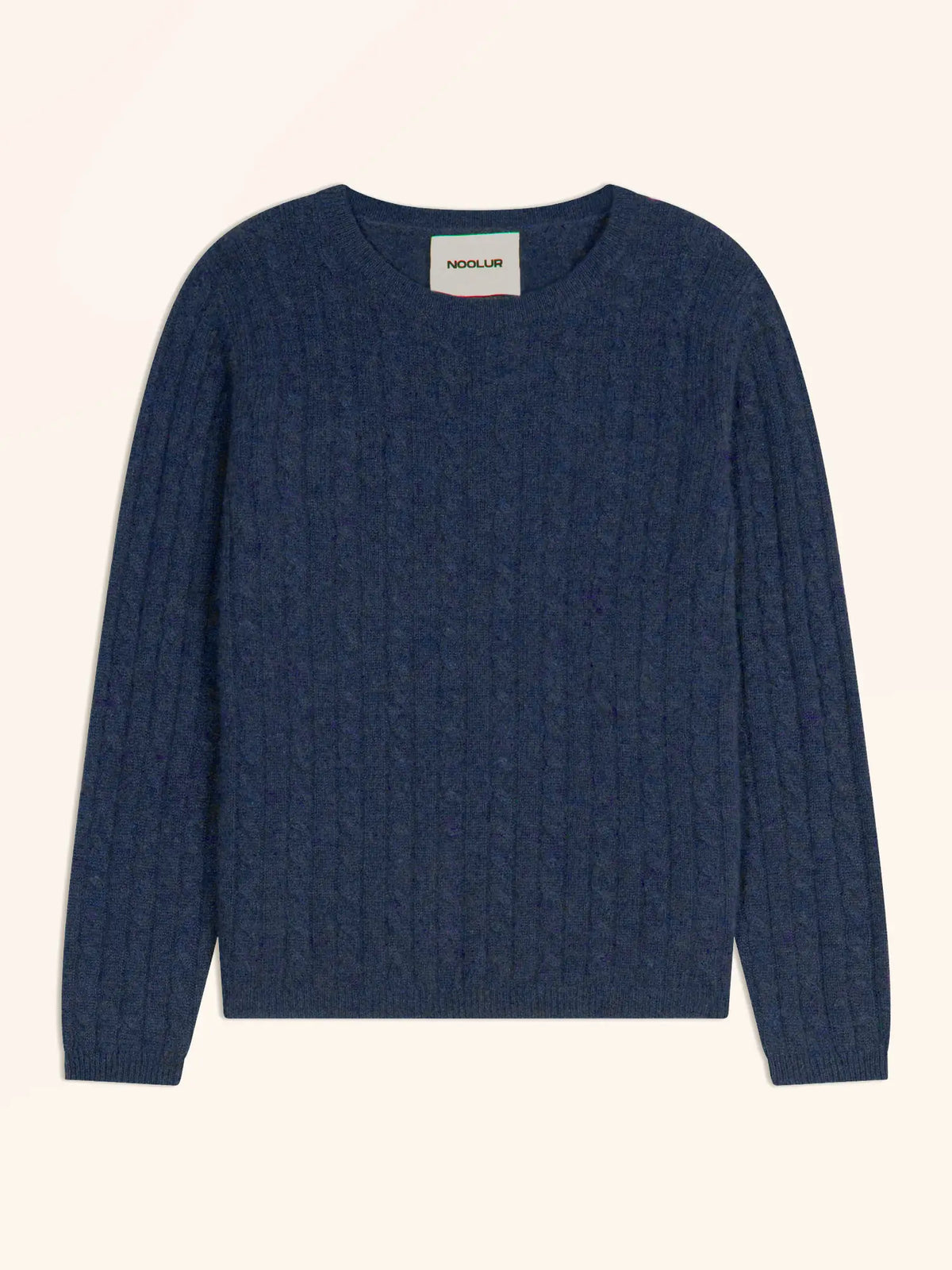 OKTAI Pullover Rundhalsausschnitt Ozeanblau meliert