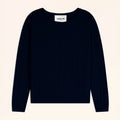 OKTAI Pull Col Rond Bleu Marine