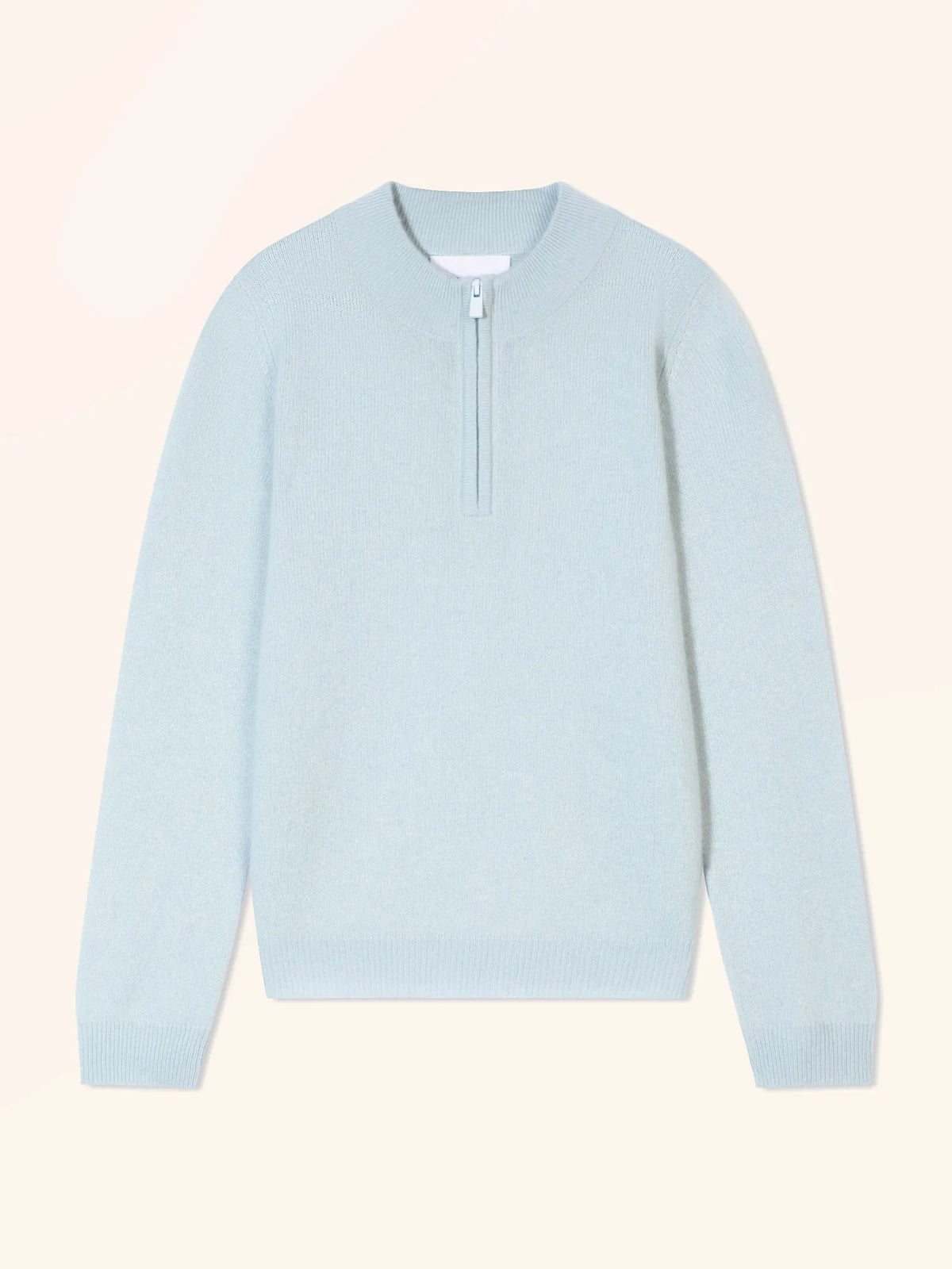 BULGAN Pullover Truckerkragen Frostblau