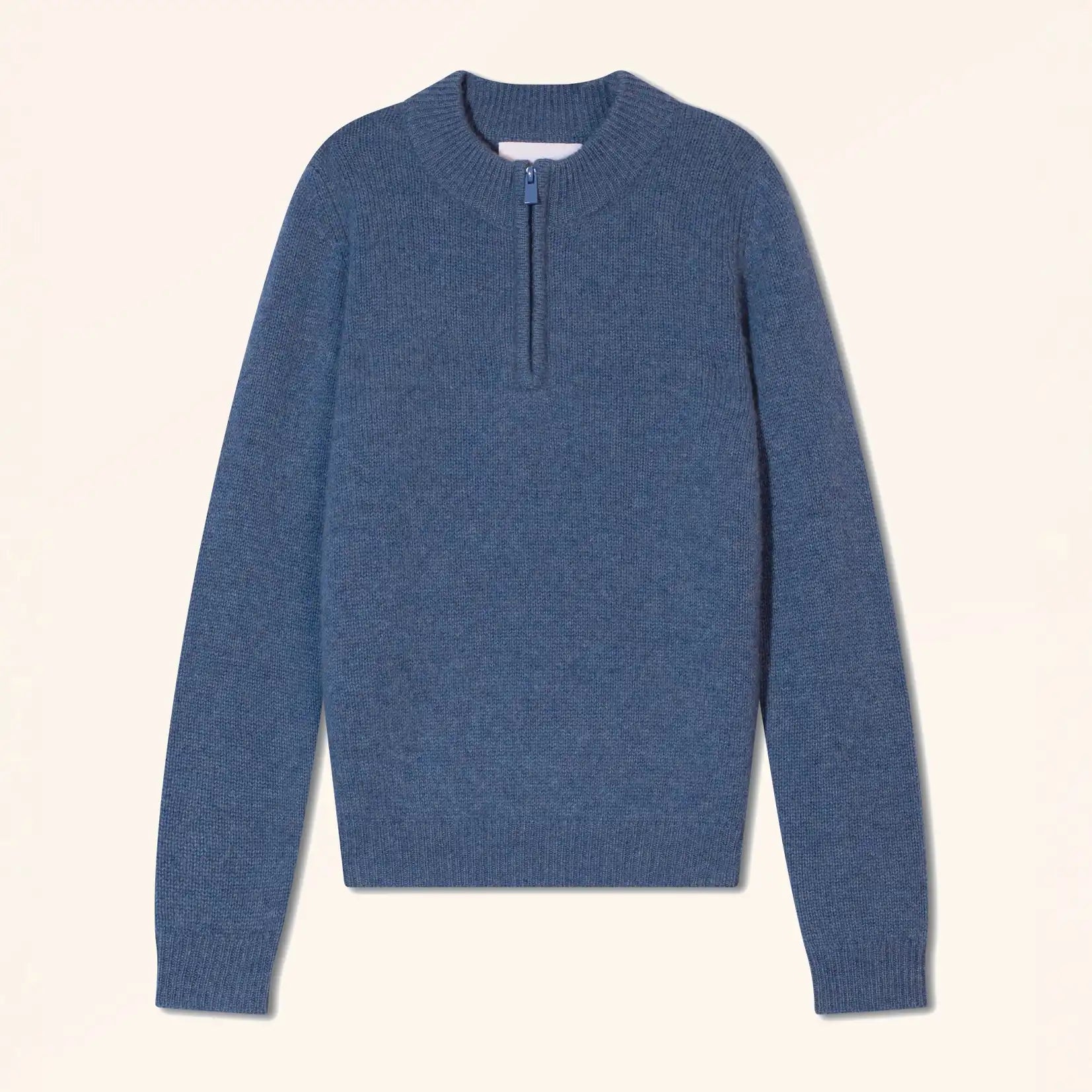 LIONER Pull Camionneur 4 Fils Bleu Denim