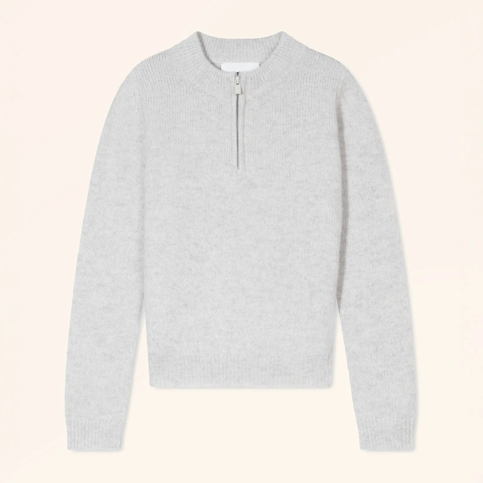 LIONER Pull Camionneur 4 Fils Gris Perle Chiné