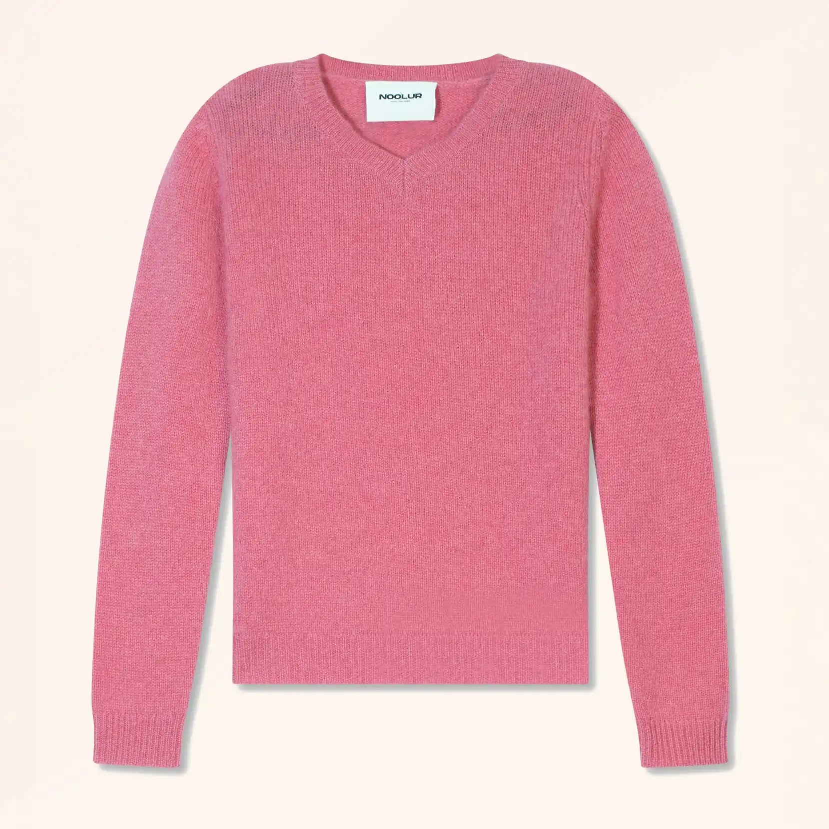 ORIEN Pull Col V 4 Fils Fraise