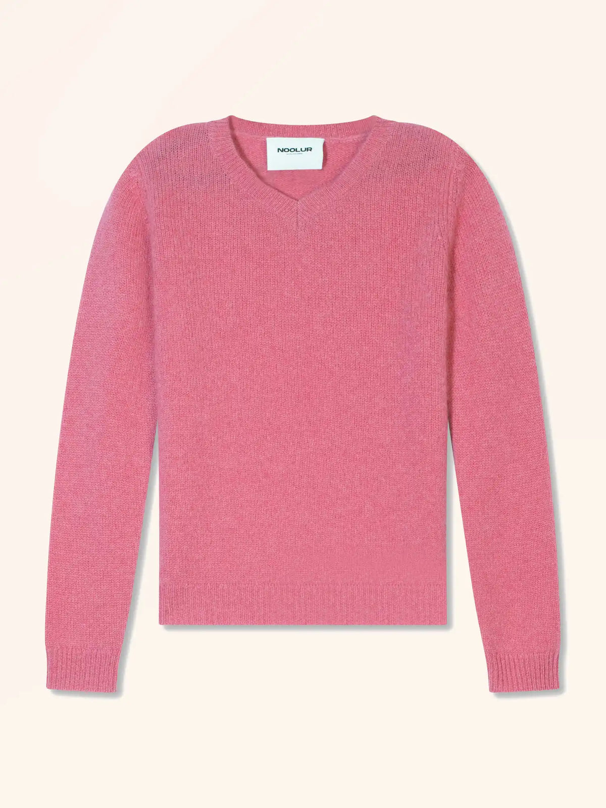 ORIEN Pullover V-Ausschnitt 4-fädig Erdbeerrot