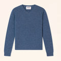 ORIEN Pull Col V 4 Fils Bleu Denim