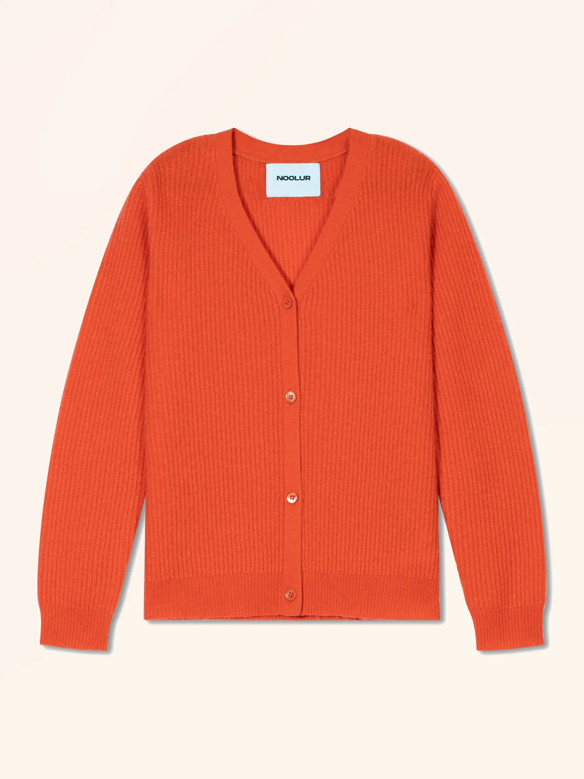 VIANELLE Strickjacke V-Ausschnitt Orange