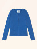 BRUNO Cardigan Col Rond 4 Fils Bleu Électrique