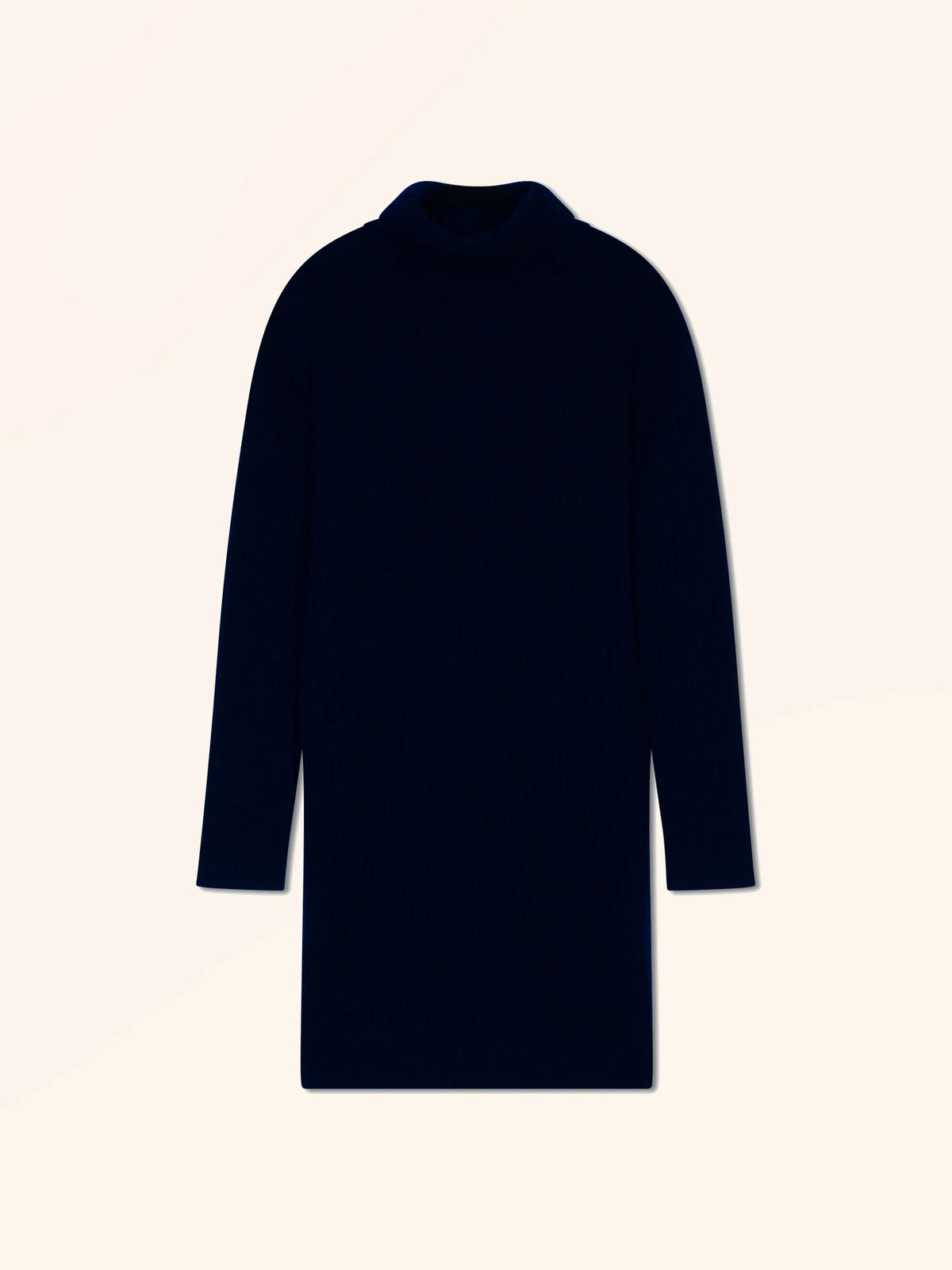 DHORAN Kleid Rollkragen 4-fädig Marineblau