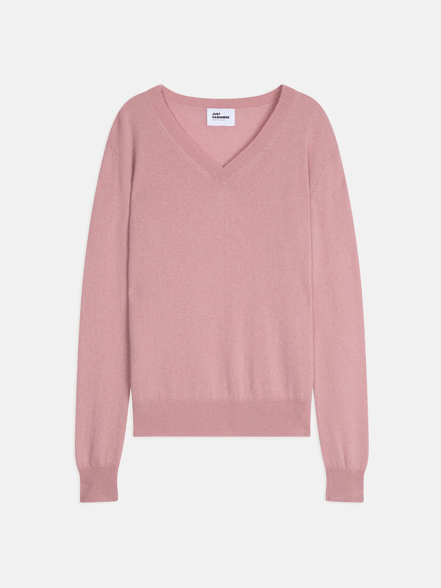 NORA pull col v bois de rose