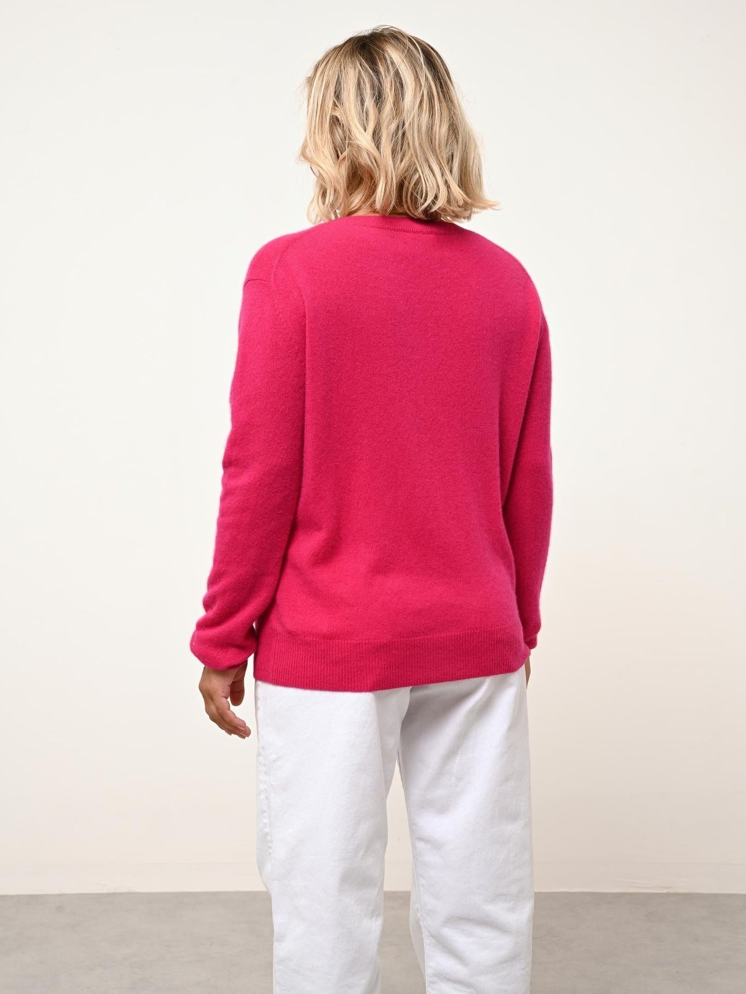 NORA pull col v fuchsia