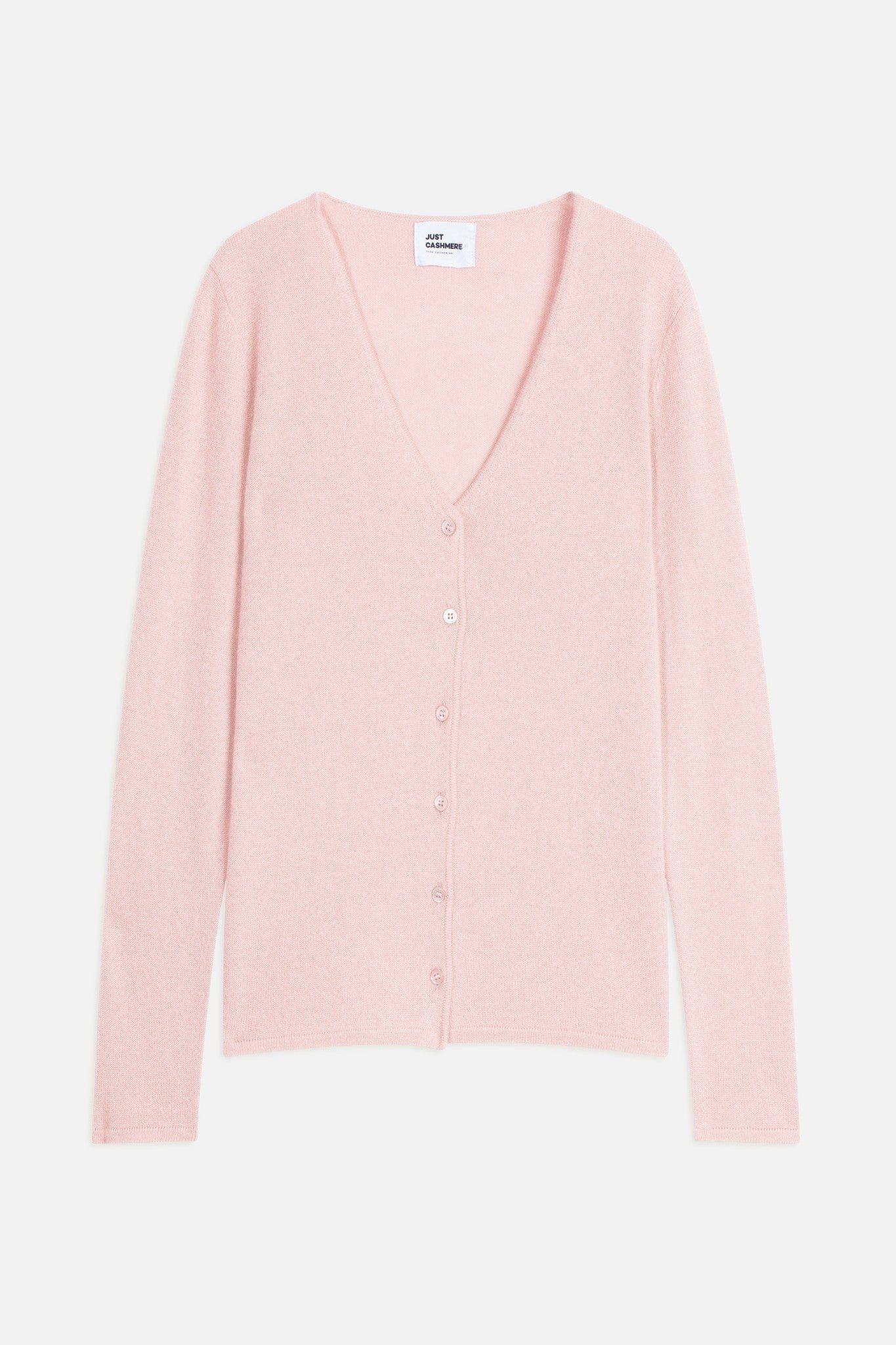 norma cardigan col v baby pink