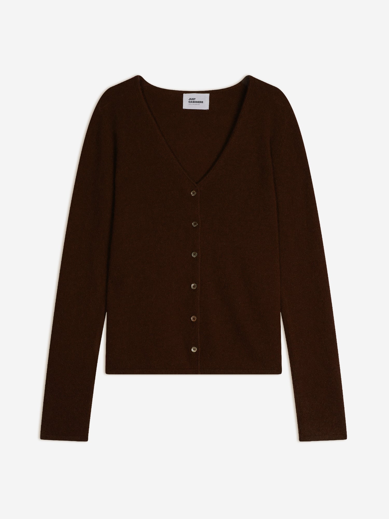 NORMA cardigan col v café