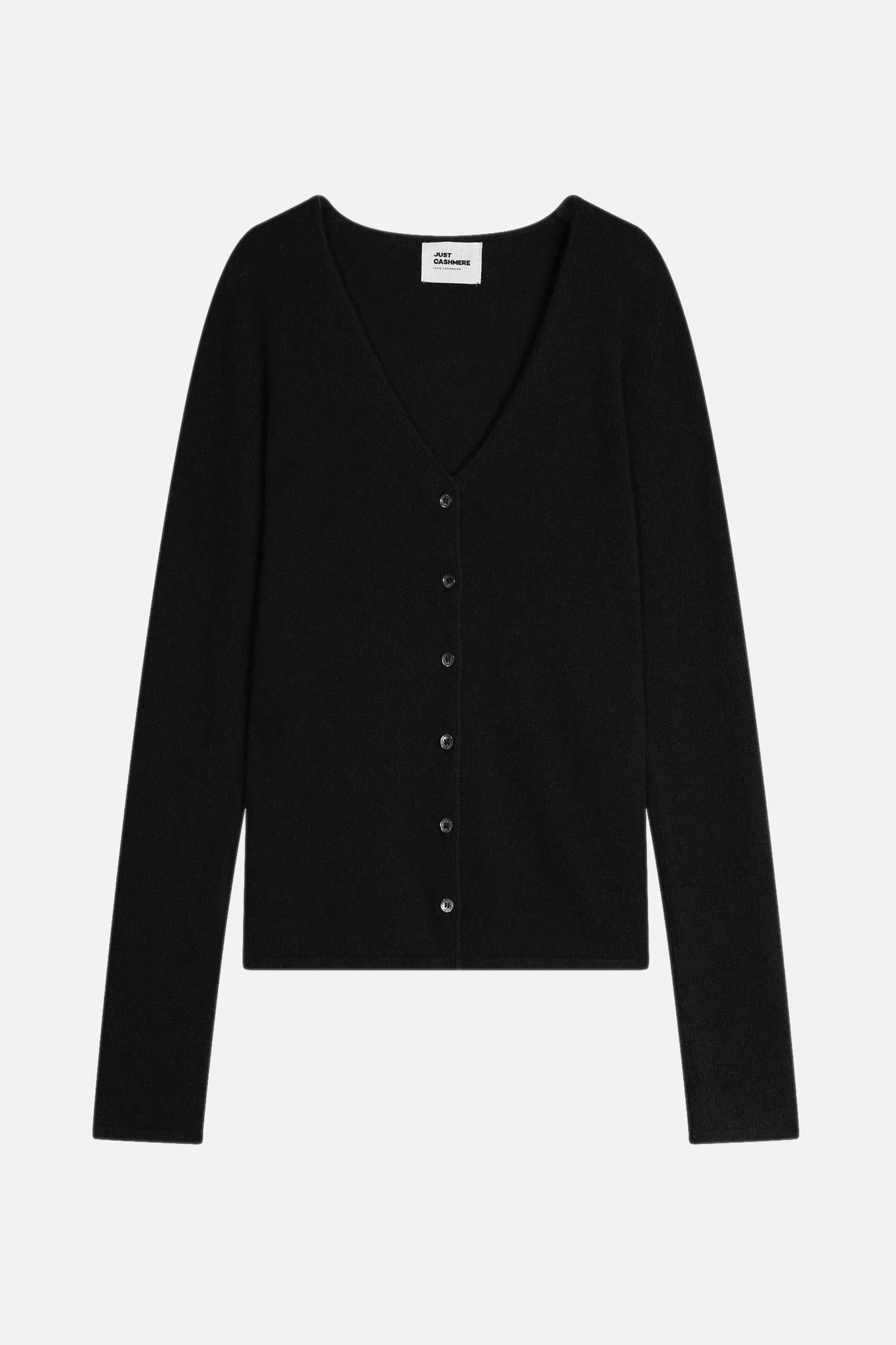 NORMA cardigan col v noir
