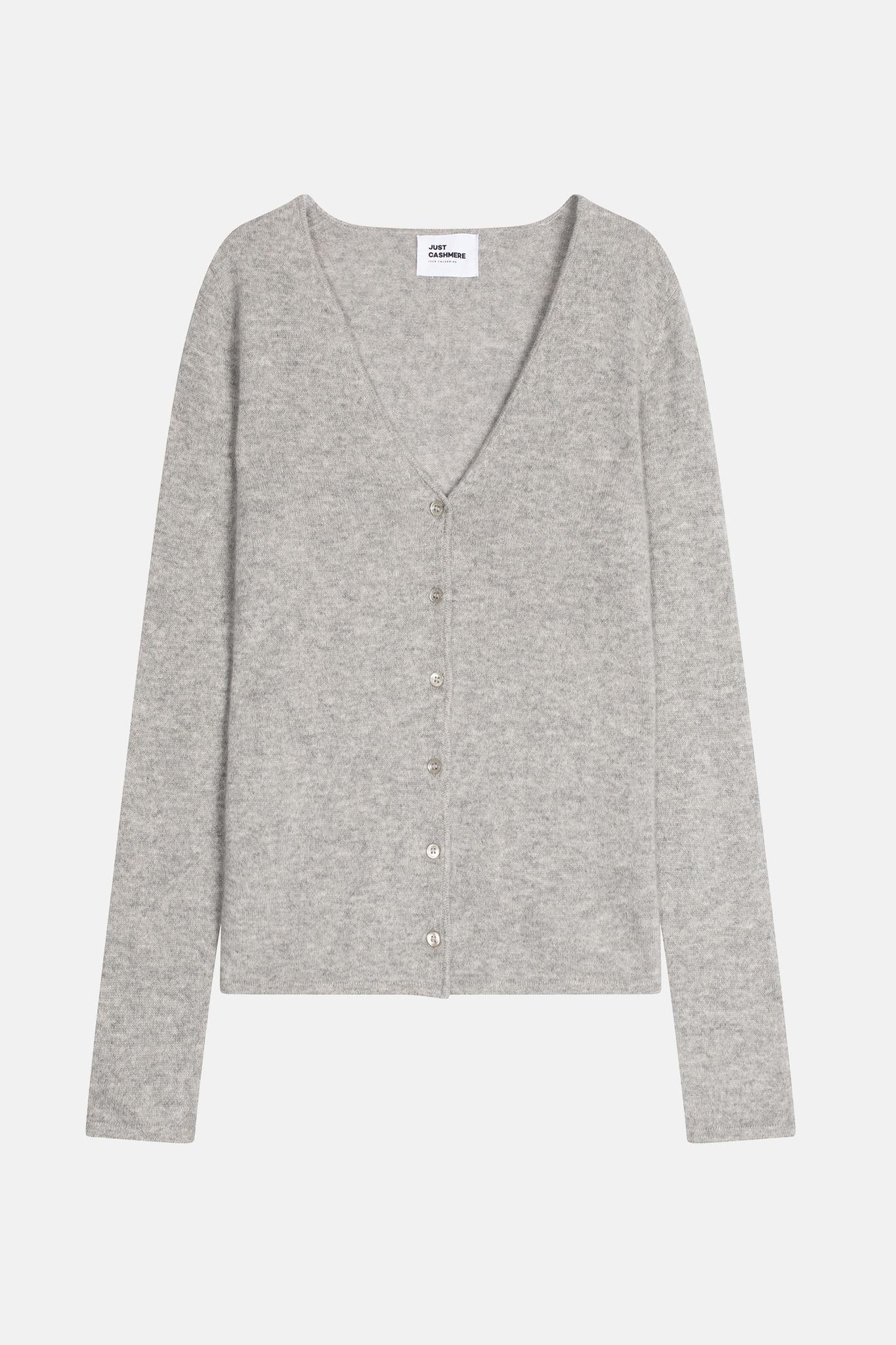 NORMA cardigan col v nuage chiné