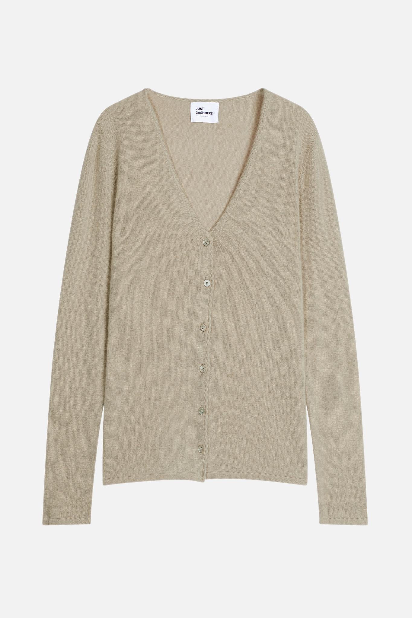 NORMA cardigan col v olive