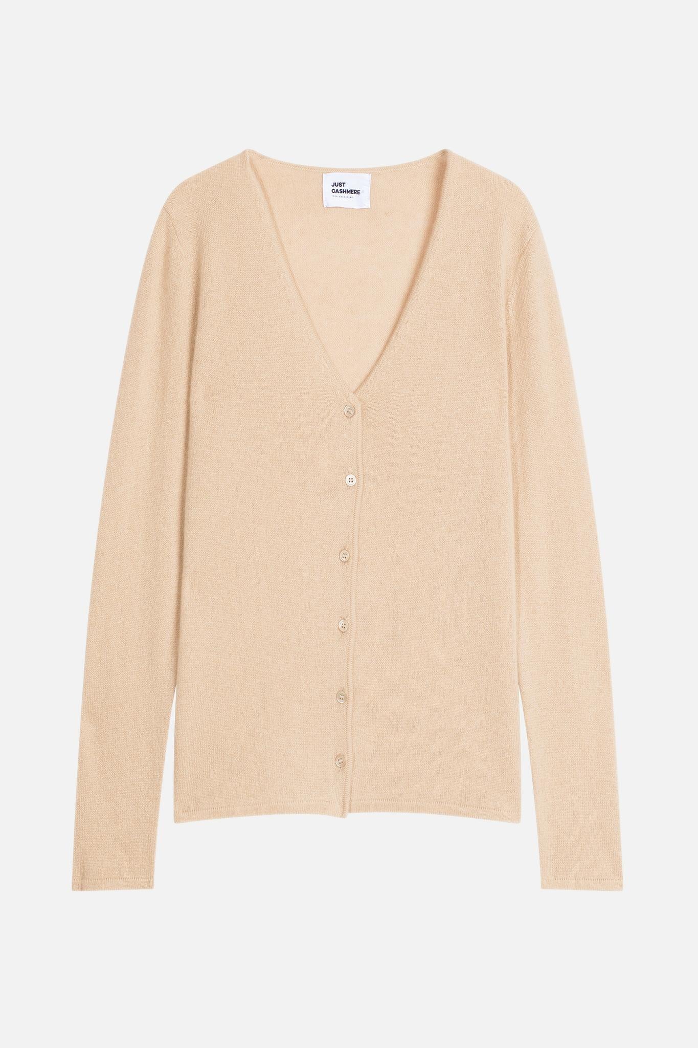 NORMA cardigan col v sable