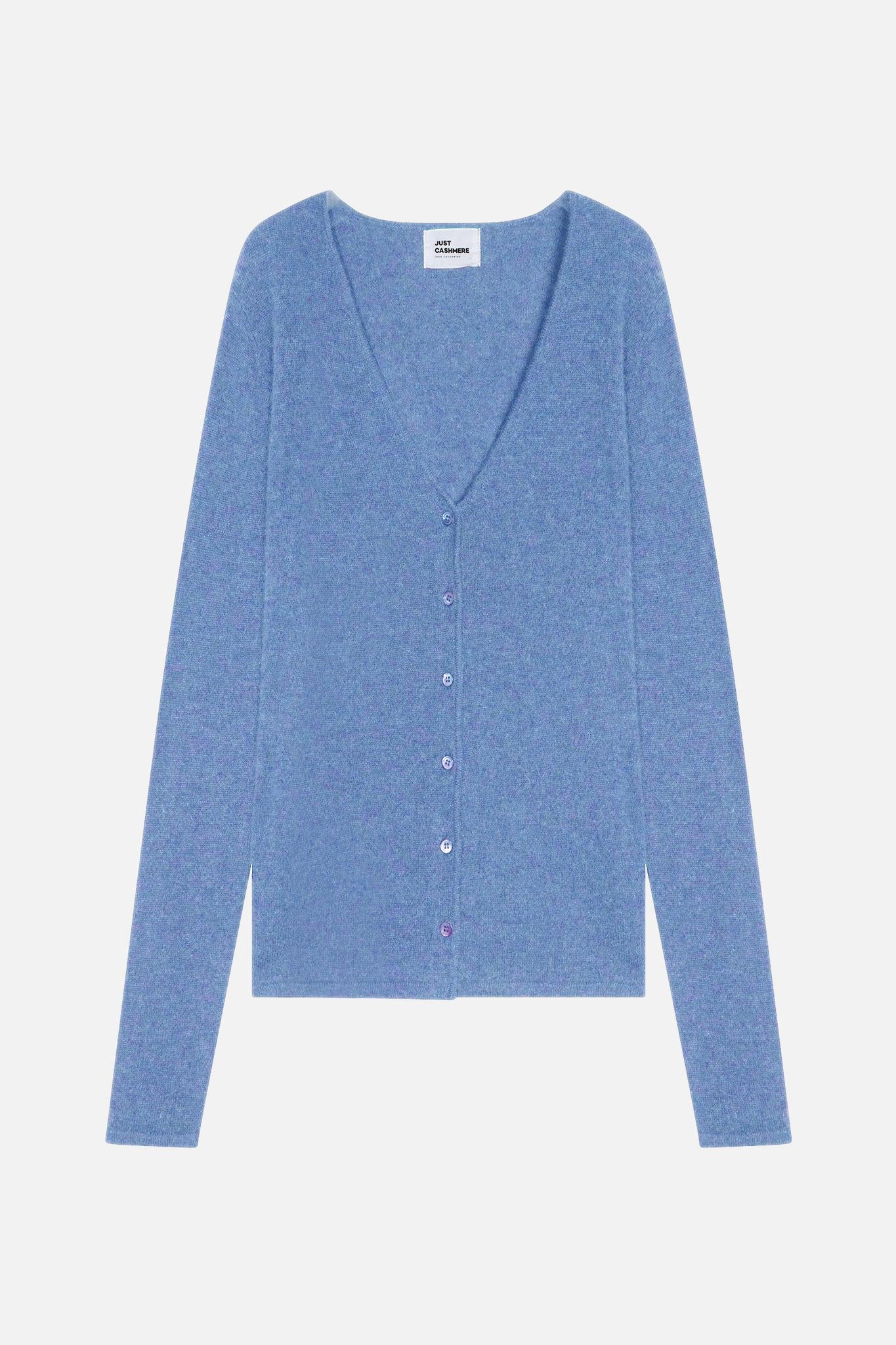 NORMA cardigan col v sky