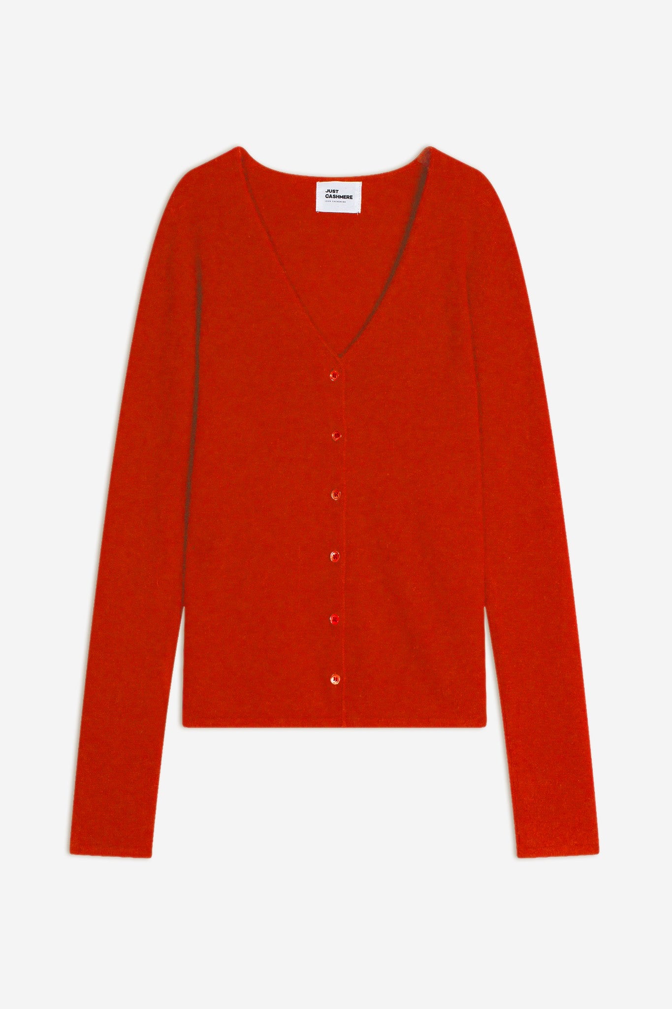 norma cardigan col v tomate