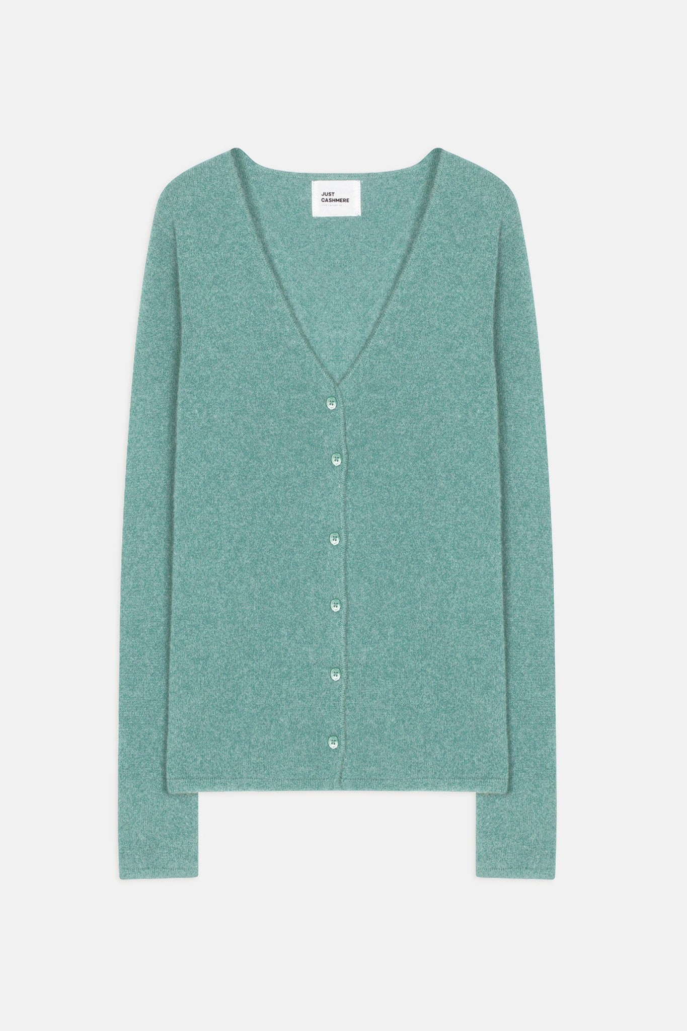 norma cardigan col v vert chiné