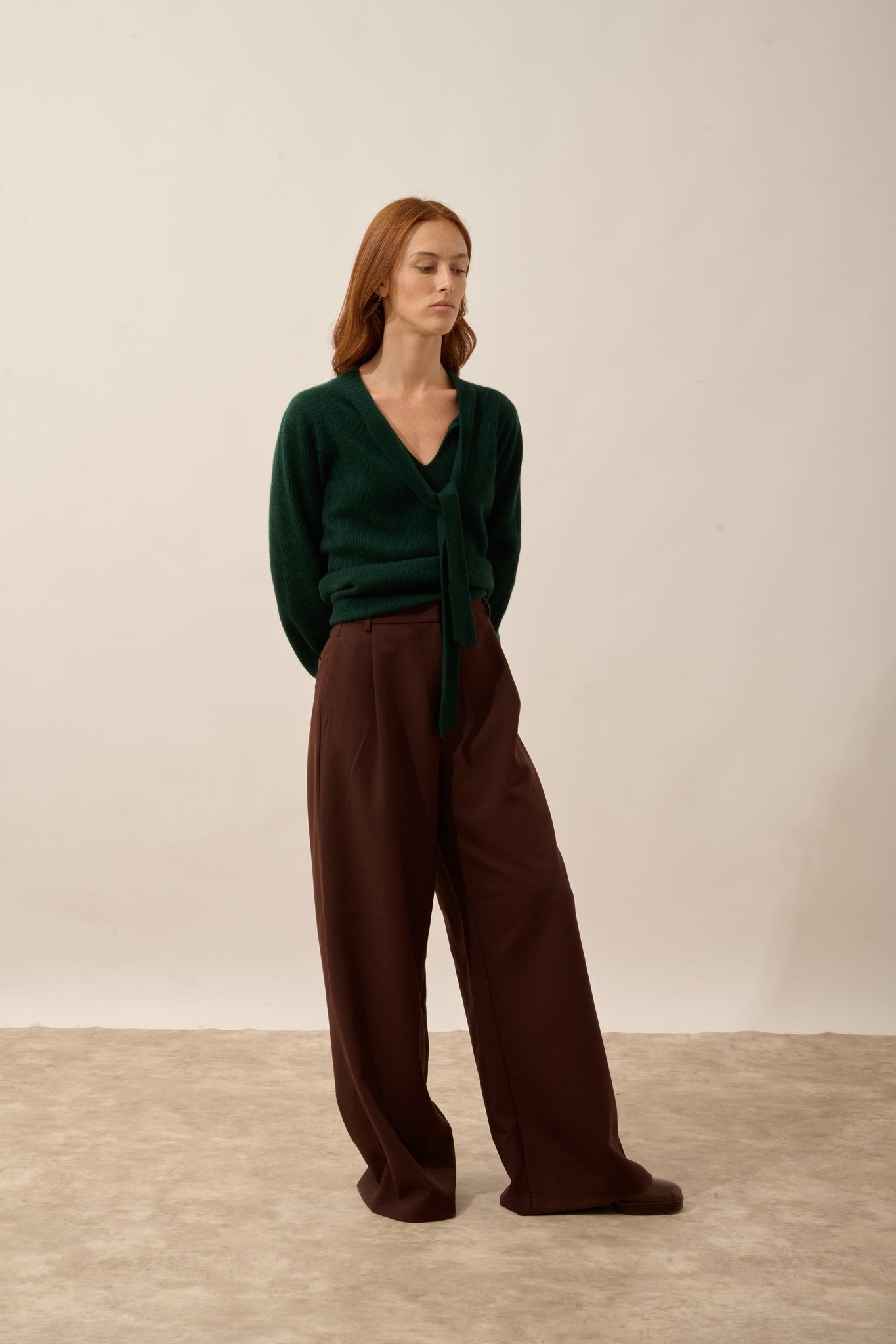 NOTY pull col lavallière cyprès