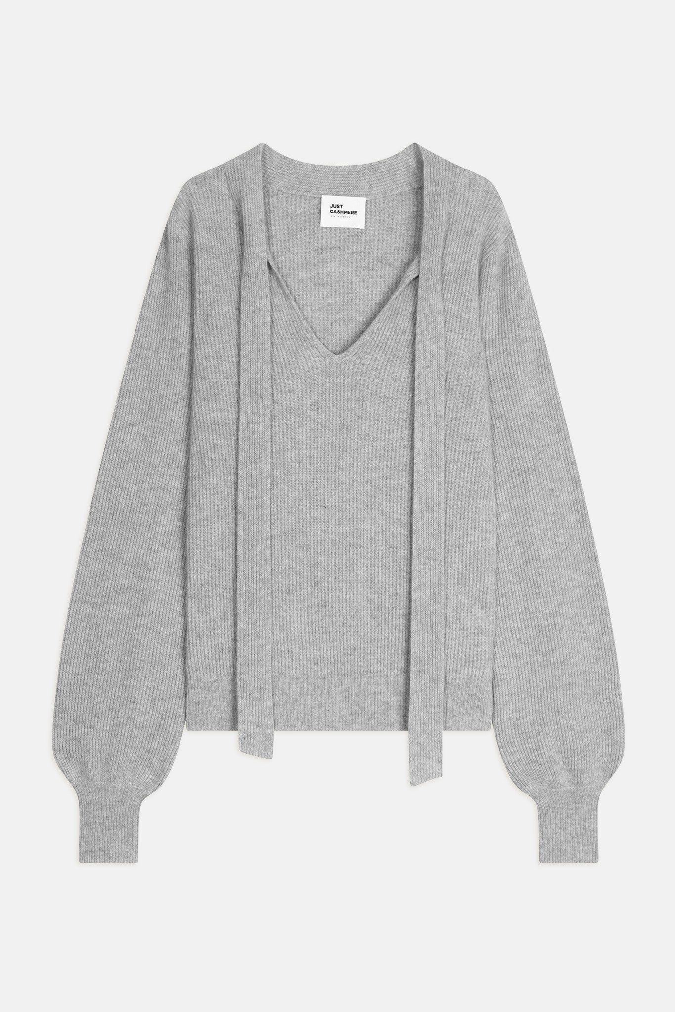 noty pull col lavallière nuage chiné