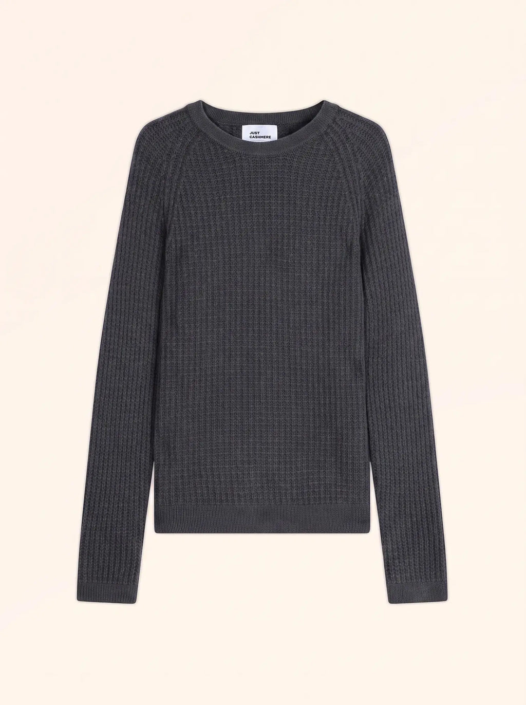 ASTRÉE Pull Col Rond 6 Fils Anthracite Chiné