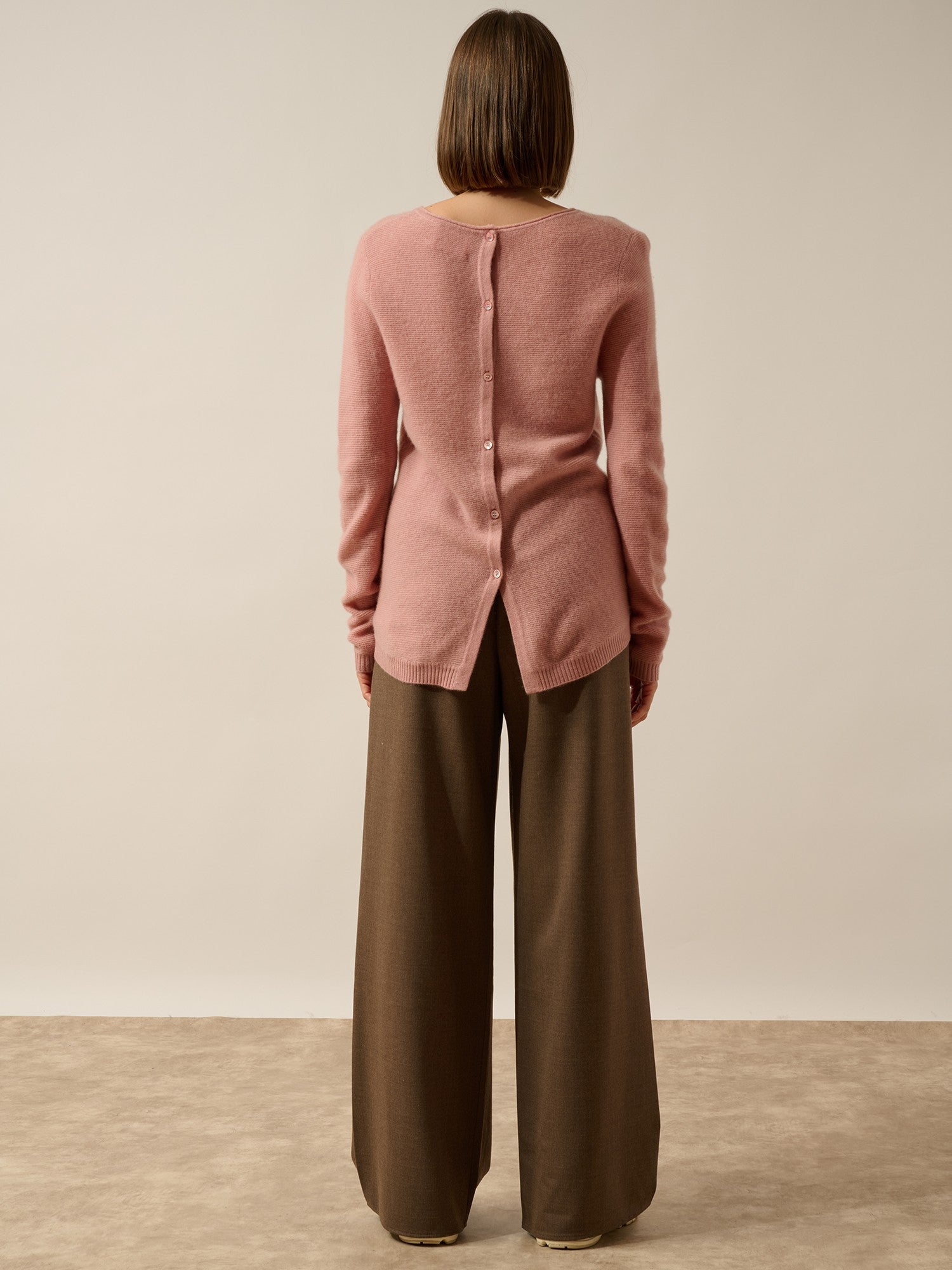 olena pull col rond bois de rose