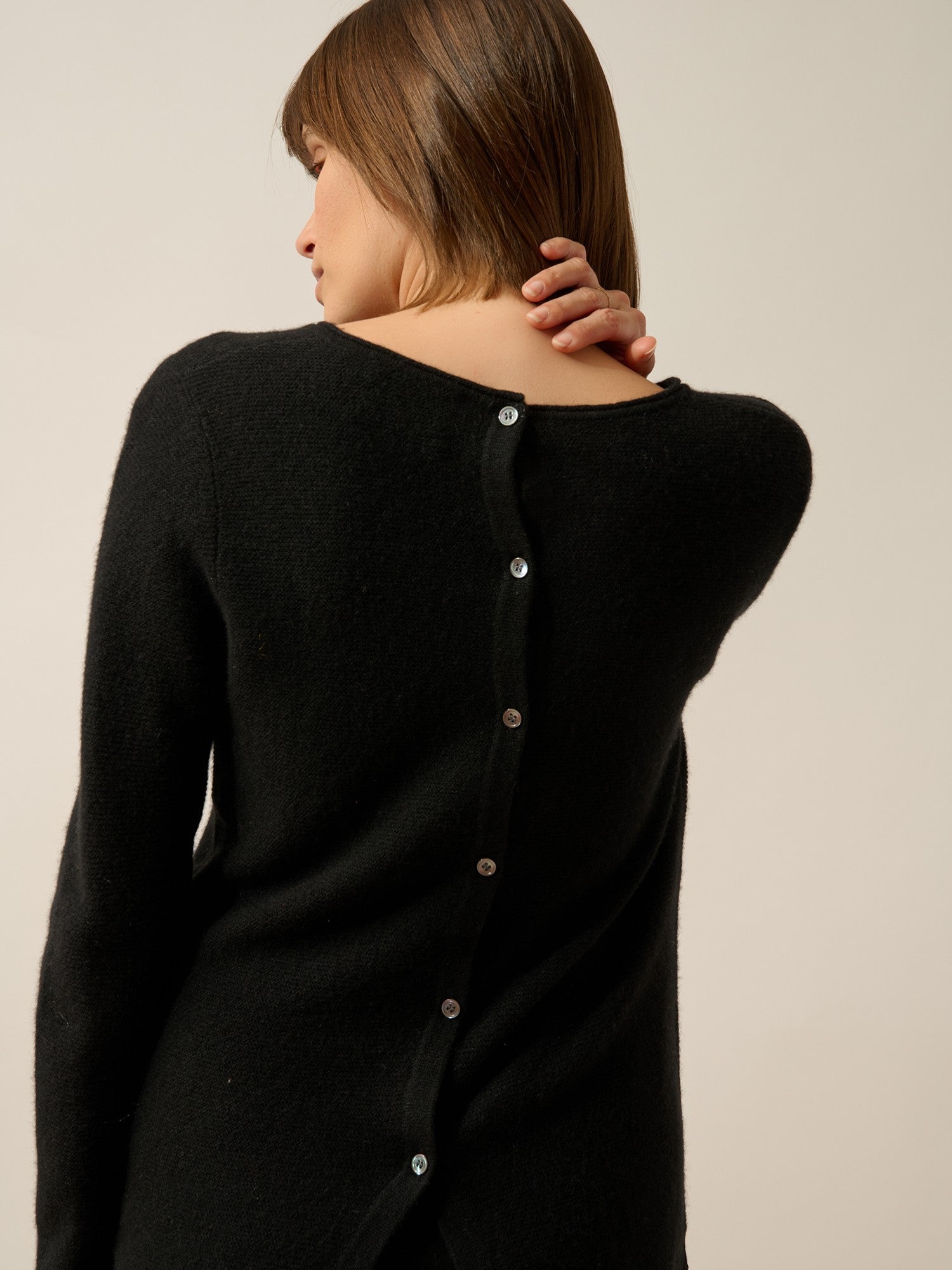 olena pull col rond noir