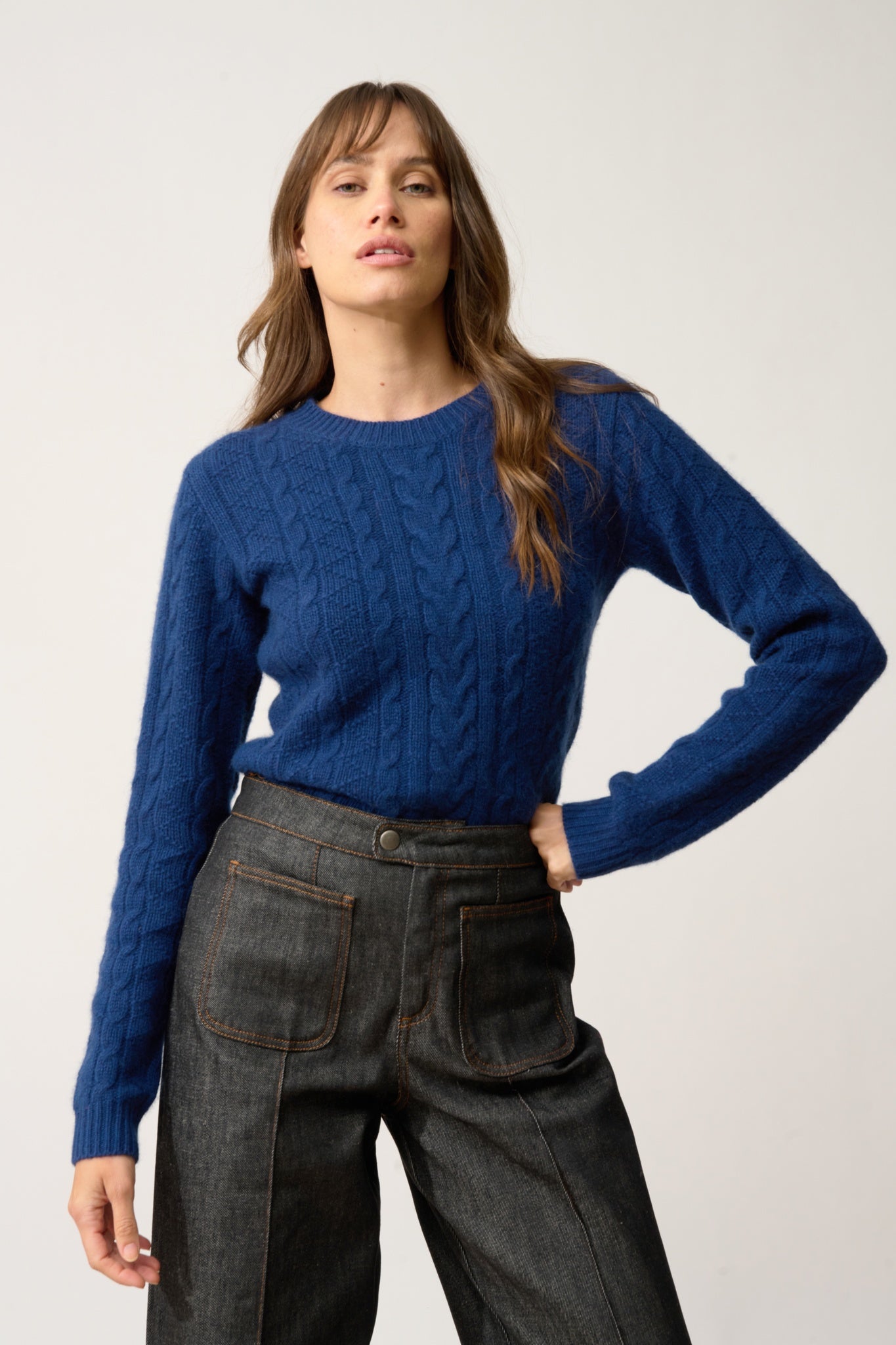 OLIVIA pull col rond minuit