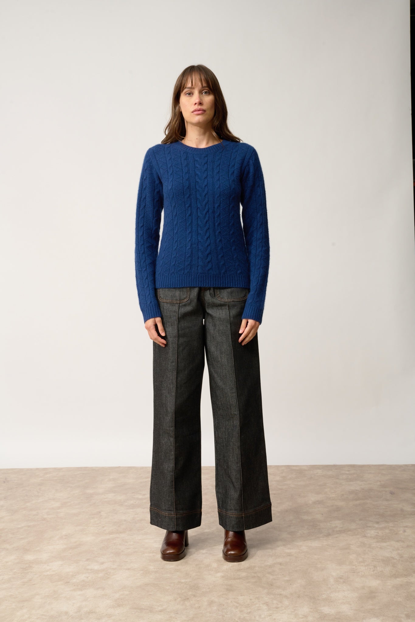 OLIVIA pull col rond minuit